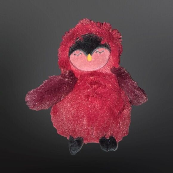 Slumberkins Mini Cardinal Bird Plush Stuffed Animal Cranberry Color Ltd Ed 6” - Picture 7 of 7